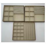 3 Jewelry Organizer Trays
