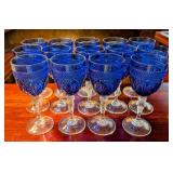 14 Antique Sapphire Blue Cristal D