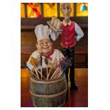 Waiter & Chef Toothpick Holder