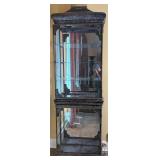 Stunning Vintage Pagoda-Style Lighted Display Case