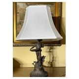 Vintage Bronzed Metal Table Lamp