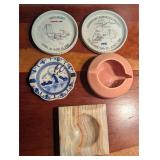 5 Various Ashtrays