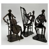 Brutalist Style Metal Orchestra Players