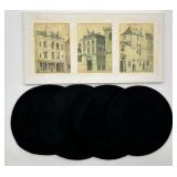 French Architecture Decor & 4 Berets