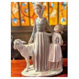 Lladro #5299 "Mother w/Child & Lamb" Figurine