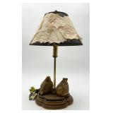 Cute Small Table Lamp with 2 Birds