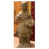 Very Nice Heavy Concrete Statue 32"