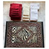 Very Nice Bath Towels & Rug