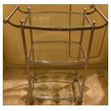 Very Nice Metal & Glass 3-Tier FrontGate Cart