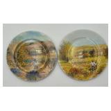 2 Signed Limoges Decorative Plates