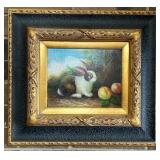 Original Oil on Canvas Painting w/ Ornate Frame