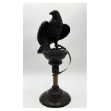 Awesome Bronze Raven Sculpture 17 1/4"