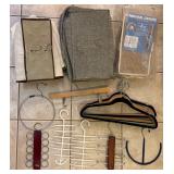 Lot Of Hangers And Shoe Organizers