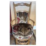 Gorgeous Vintage Reupholstered Swivel Chair