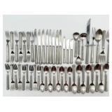 51 Pc. Gorham Pewter Silverware Set