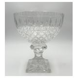 Waterford Style Footed Crystal Bowl