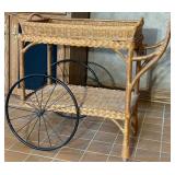Very Nice Wicker Tea Cart