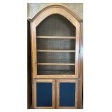 2 Very Nice Large Lighted Wooden Display Cabinets