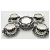 20 Pc. Wedgwood Florentine Teacups, Saucers, Plate