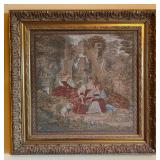 ï¿½Le Pifferaroï¿½ Framed Tapestry 25.5" x 25"