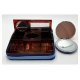 Travel Makeup Case & 5" Lighted Mirror