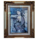 "Lesbia and Her Sparrow" Giclï¿½e in Gorgeous Frame
