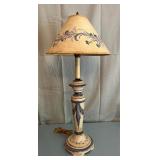 Hand Painted Ceramic Table Lamp 30"