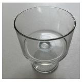 PRESENCE Large Trifle Clear Footed Glass Bowl
