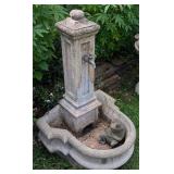 Garden Fountain w/Little Frog Statue 37"