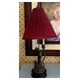 Bronze Cherub Table Lamp 28 1/2"
