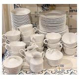 Nice Ivory Floral Dinner Set of Dishes