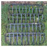 Set of 4 Wall Basket Planters 36" Wide