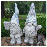 Pair of Garden Gnomes 21"