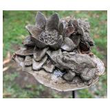 Frog on Lily Pad Garden Decor