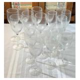 Variety of 18 Wine Glasses