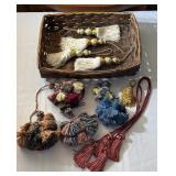 Wicker Basket, Variety of Tassels