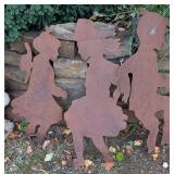Metal Silhouette Garden Features 28"