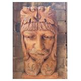 Pottery French Man Wall Corbel 12"