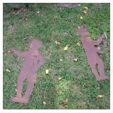 Children Silhouette Sculpture