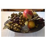 Silver Metal Center Piece w/Fruit