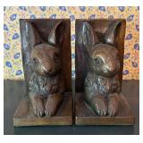 Arthur Court Rabbit Bookends 8 1/2"