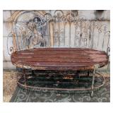 Vintage Iron Garden Bench 47" wide