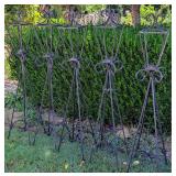 Set of 5 Iron Lamp Stands