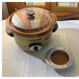 Vintage Crock Pot, Wine Bottle Ashtray