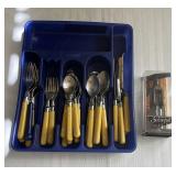 Silverware in Rack & Corkscrew