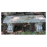 Miniature Concrete Garden Bench