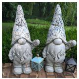 Pair of Garden Gnomes 21"