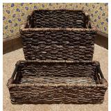 2 Woven Abaca Baskets
