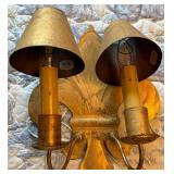 Very Nice Gold Colored Hanging Lamp