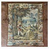 French Verdure Hunting Scene Wall Tapestry